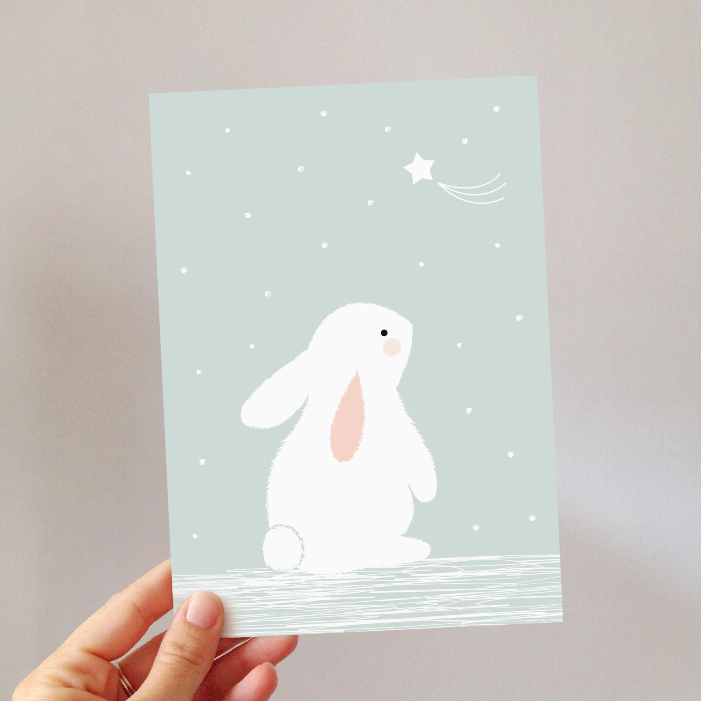 Grande Carte Lapin Etoile Pour Chambre D Enfant Decorative Zu Boutique
