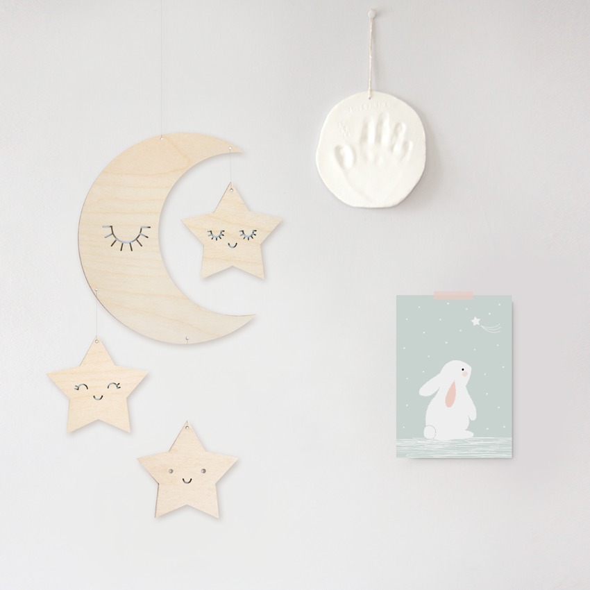 Grande Carte Lapin Etoile Pour Chambre D Enfant Decorative Zu Boutique