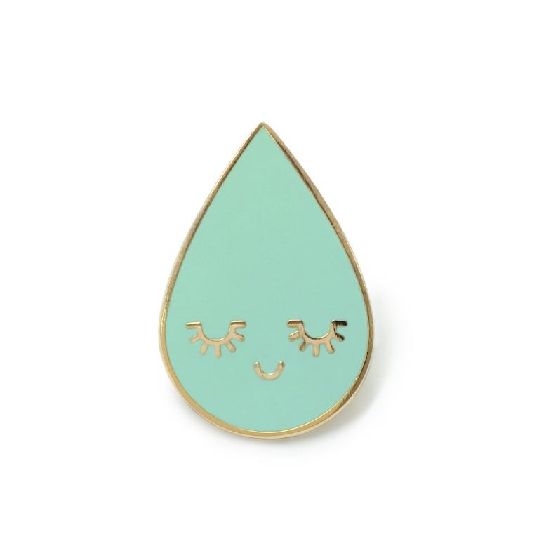 Pin&rsquo;s goutte mint