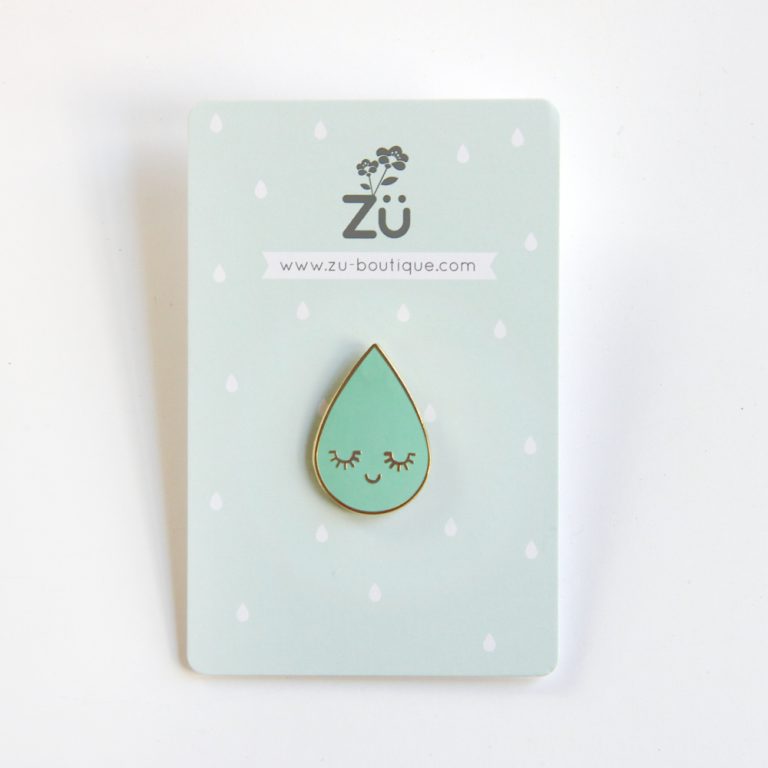Pin&rsquo;s goutte mint