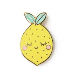 broche citron de Zü boutique cadeaux de naissance bébé