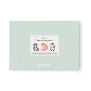 présentation coffret de correspondance de Zü boutique cadeaux de naissance bébé