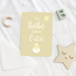 Carte un bébé pour l&rsquo;été