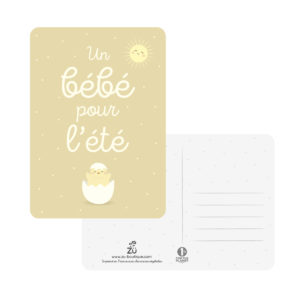 Carte un bébé pour l&rsquo;été
