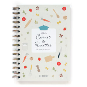 présentation carnet de recette de Zü boutique cadeaux de naissance bébé