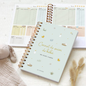 Carnet de suivi de bébé, période de 6 mo...