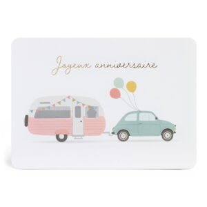 Carte modèle joyeux anniversaire Zü boutique cadeaux de naissance bébé