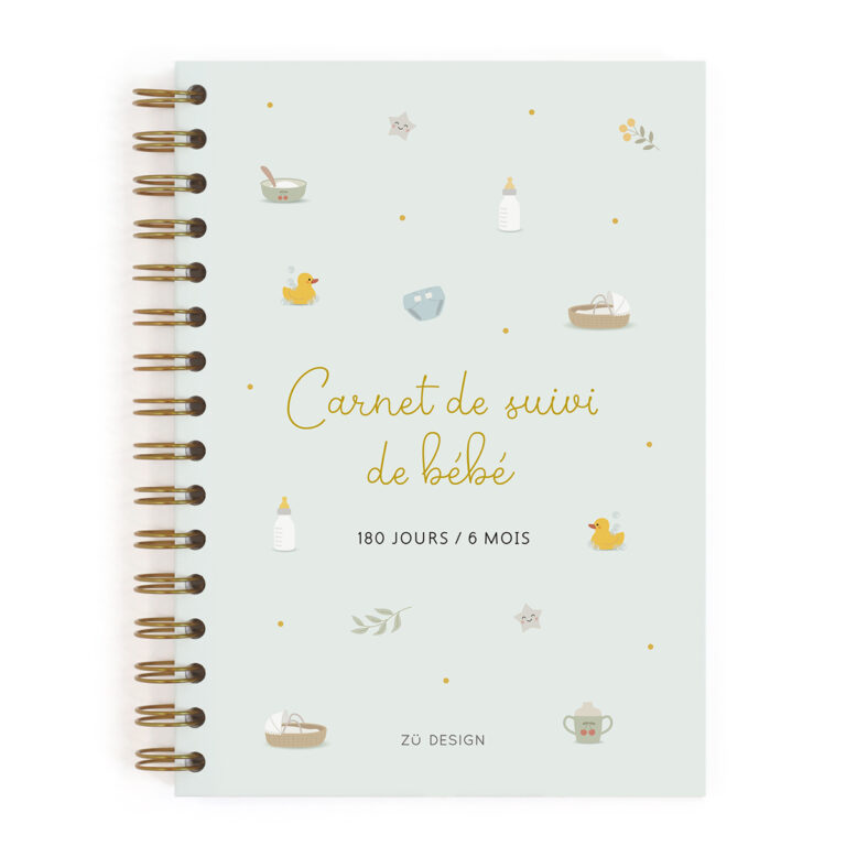 Carnet de suivi de bébé, période de 6 mo...