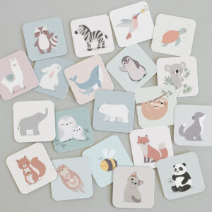 Jeu de mémoire animaux du monde