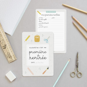 Grande carte Ma première rentrée des cla...