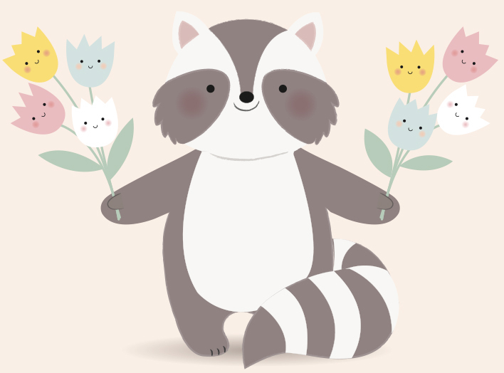 Dessin raton sur carte Zü boutique cadeaux de naissance bébé