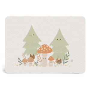 Carte famille forêt Zü boutique cadeaux de naissance bébé
