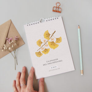 Calendrier des anniversaires ginkgo