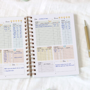 Carnet de suivi de bébé Feuille, période...