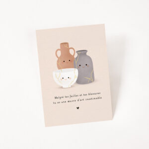 Carte mot doux Kintsugi