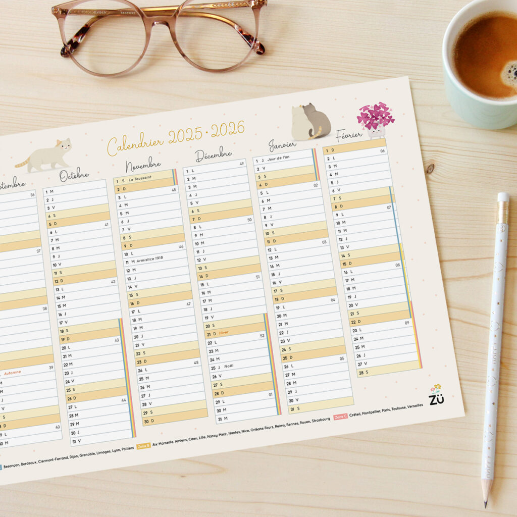 Calendrier scolaire 2025 2026