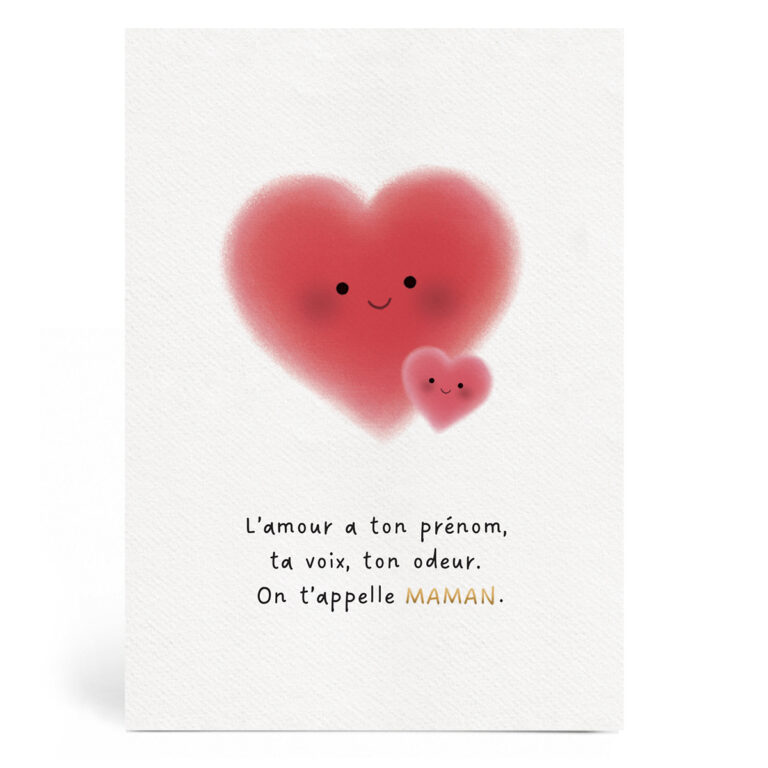 Carte l&rsquo;amour a ton prénom maman